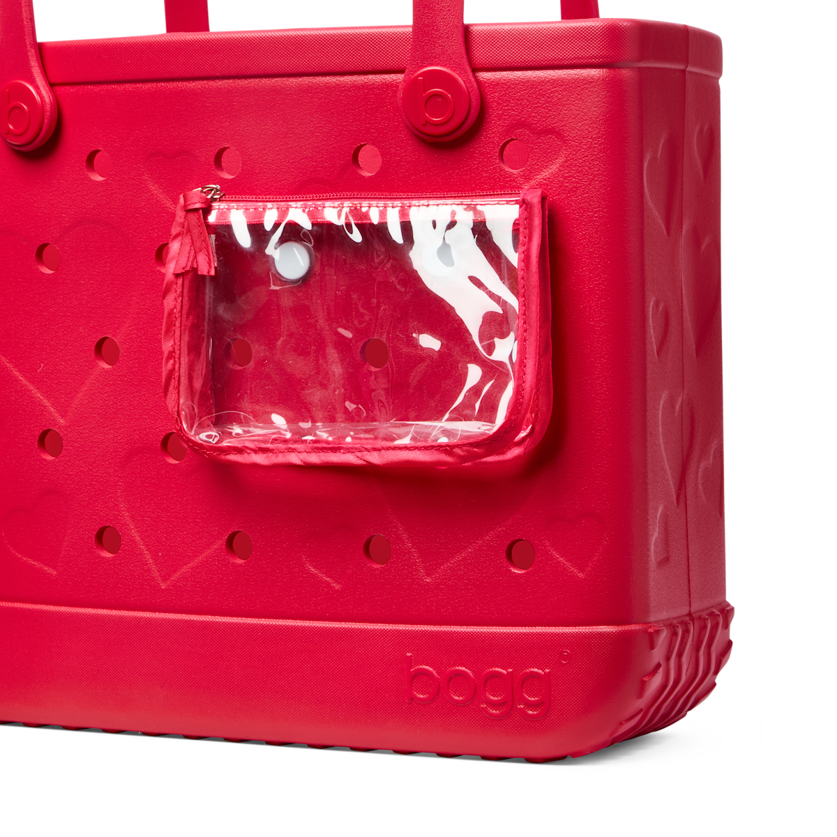 Baby Bag - Conversation Hearts Bright Red