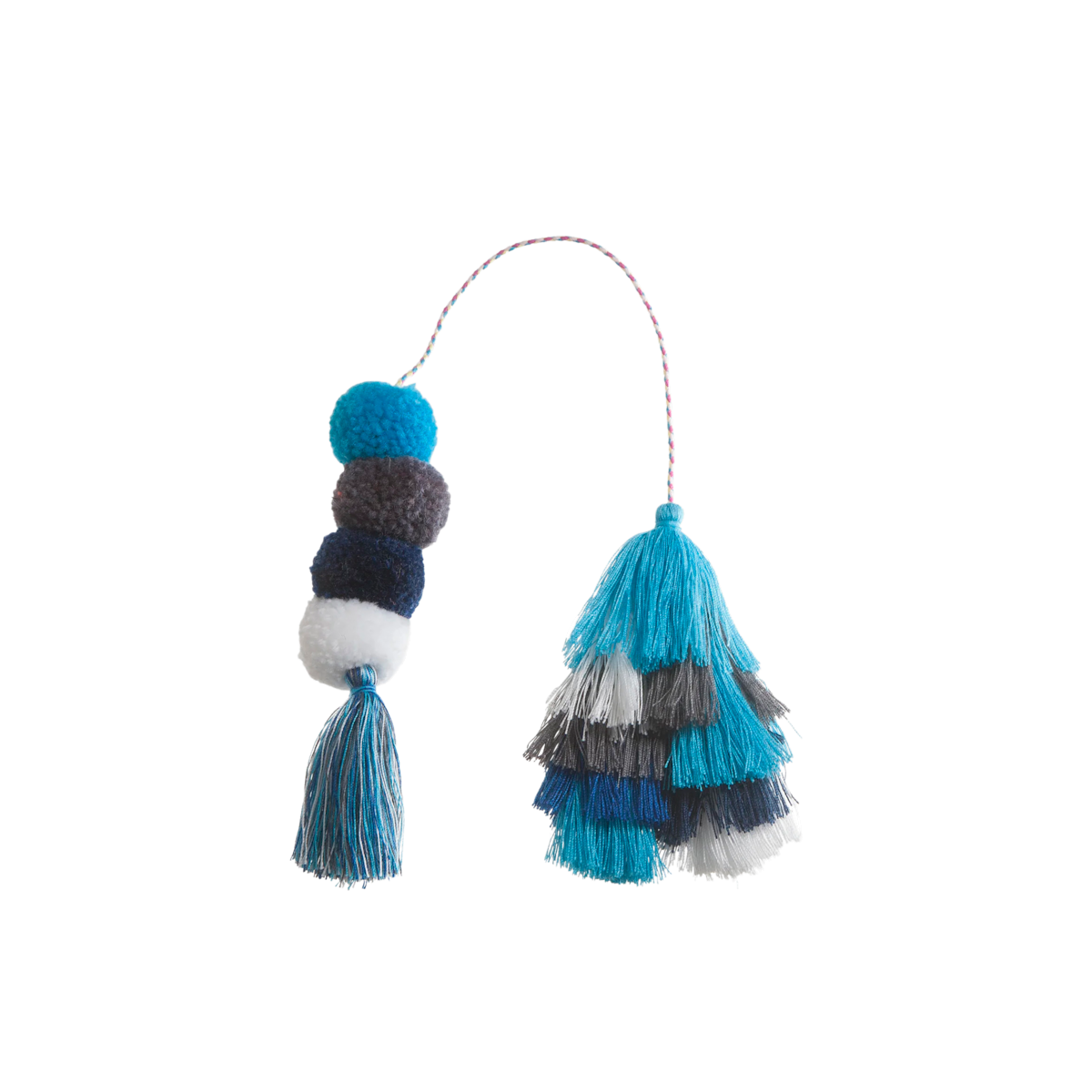 Bag Bauble - Ocean Double Tassel