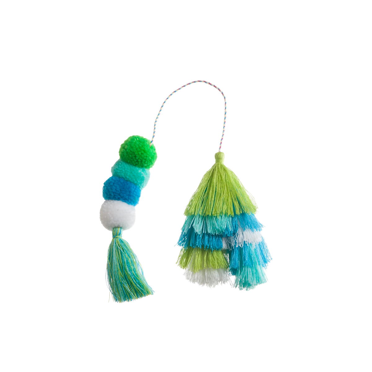 Bag Bauble - Seaweed Double Tassel