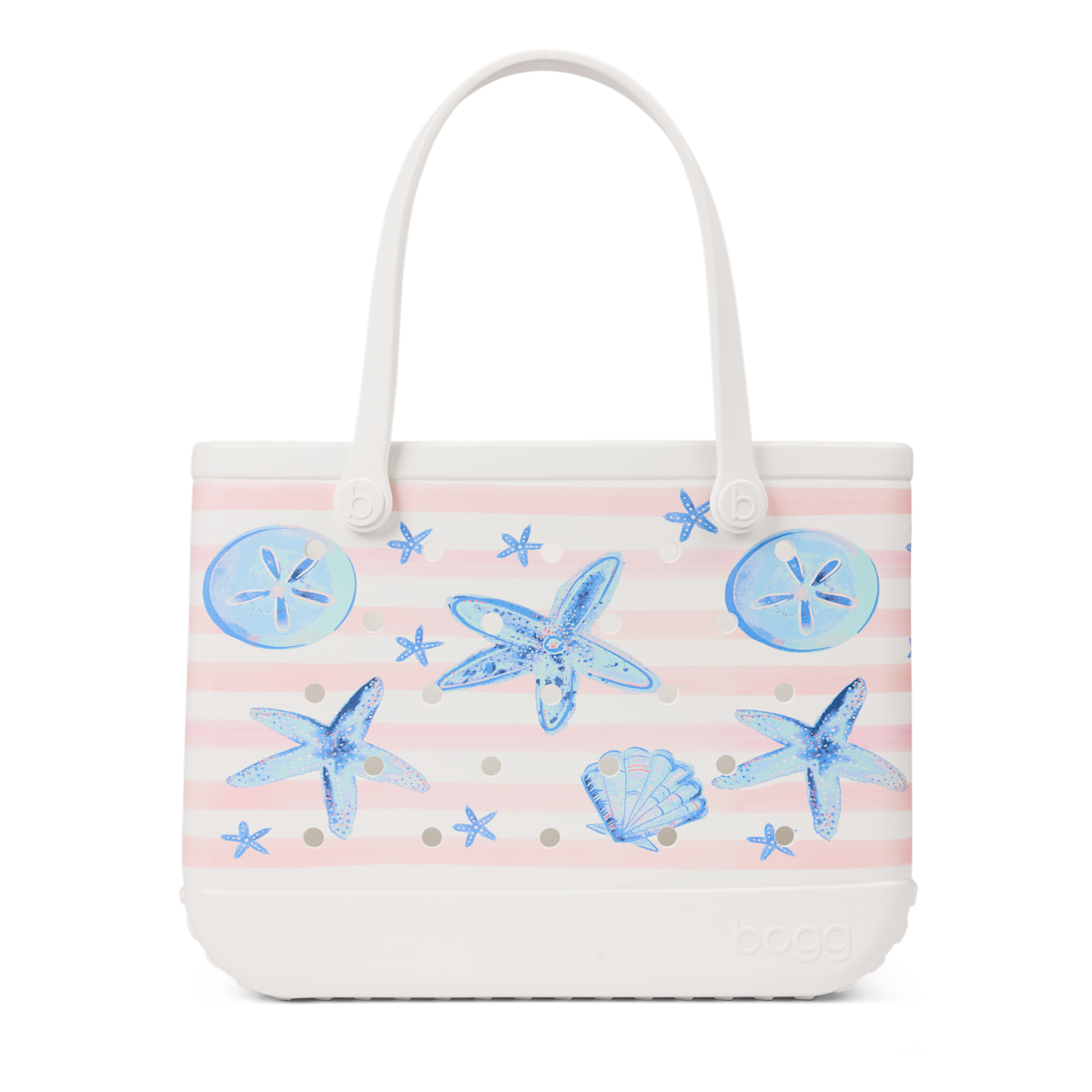Original Bag - Pink Stripes & Blue Shells