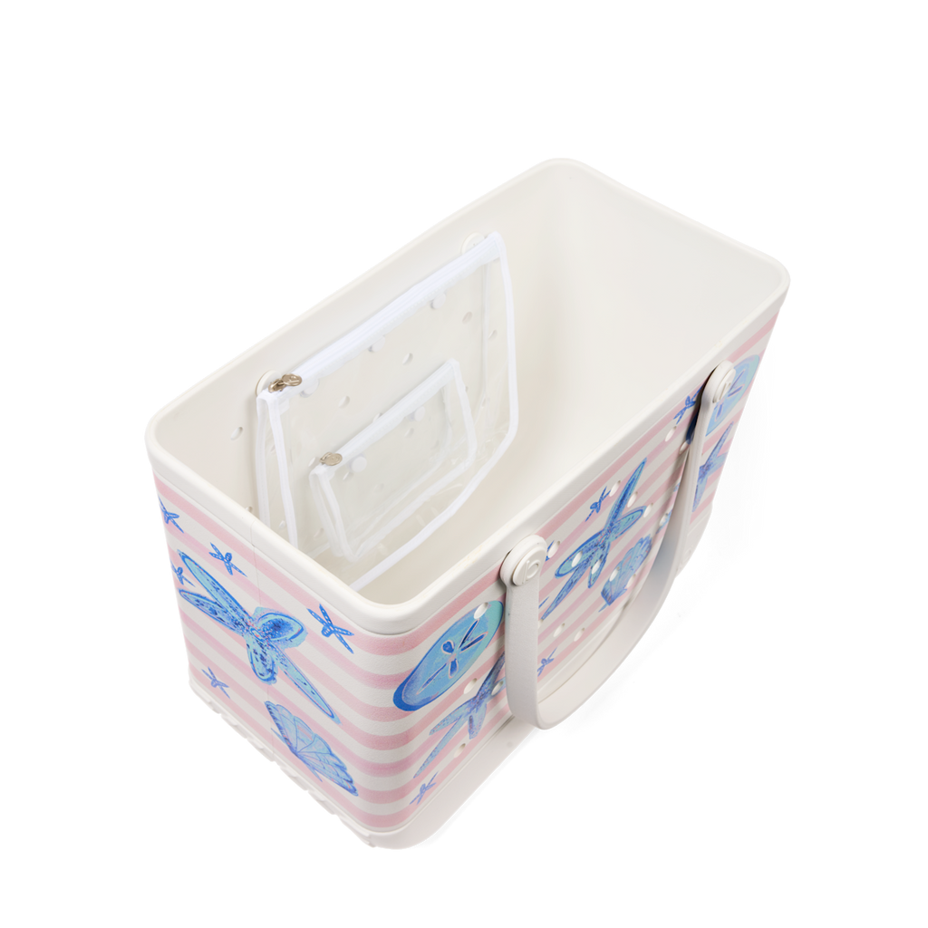Original Bag - Pink Stripes & Blue Shells